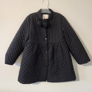 Copper Key Black Quilted Puffer Jacket